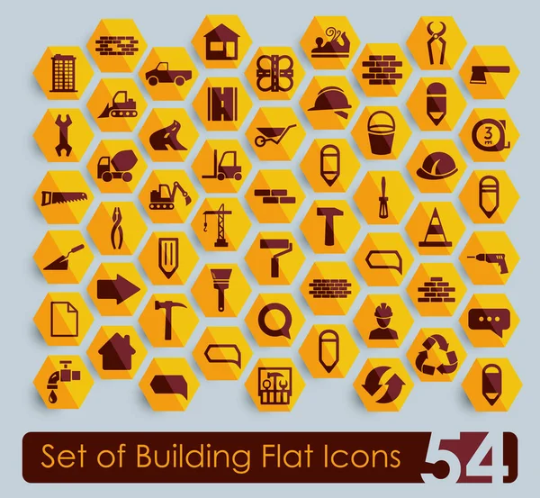 Set of building icons — Stock Vector