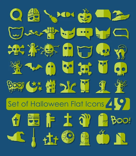 Conjunto de iconos de Halloween — Archivo Imágenes Vectoriales