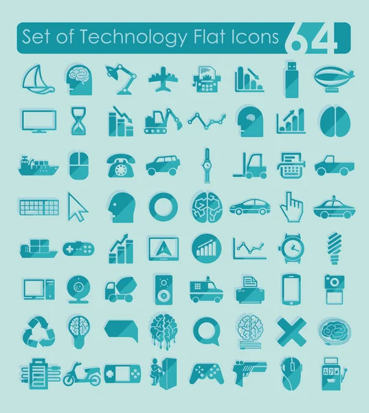 Set of technology icons — Stock Vector