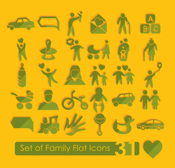 Conjunto de ícones da família — Vetor de Stock