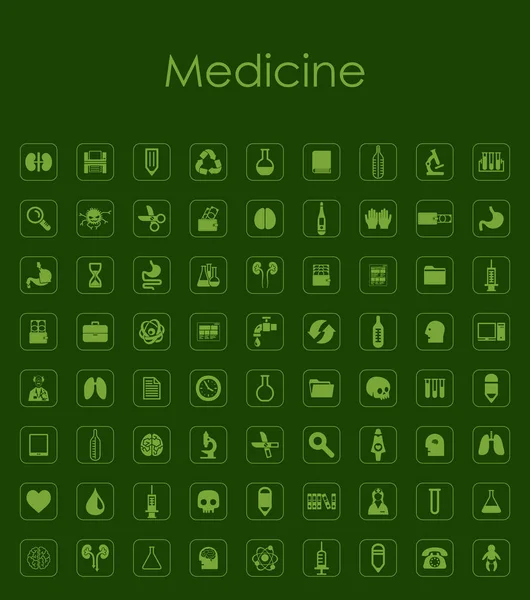 Conjunto de iconos de medicina — Vector de stock