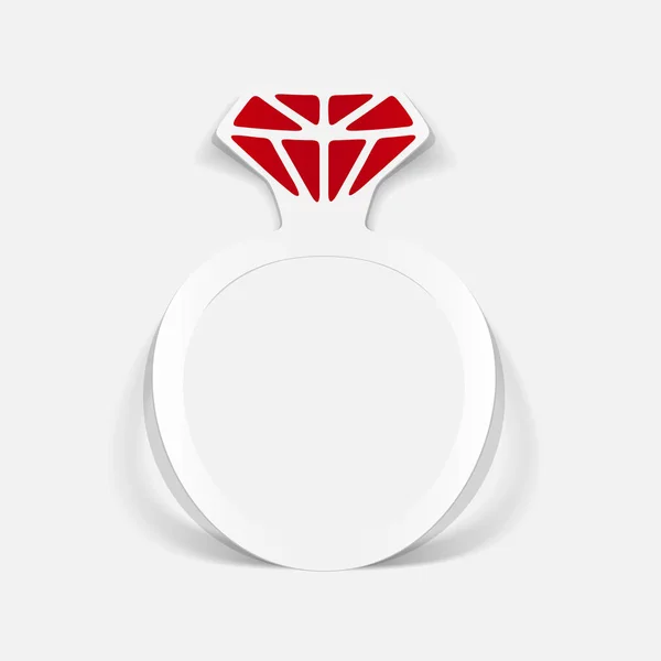 Engagement ring icon — Stock Vector