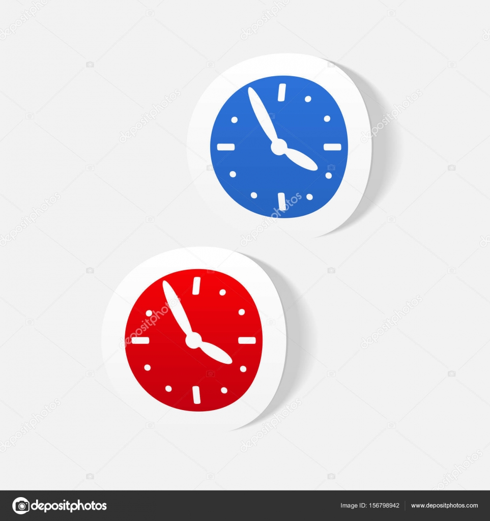 Clock realistic design element Stock Vector by ©Palau83 156798942