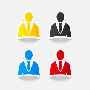 işadamı gerçekçi tasarım öğesi