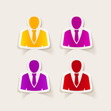 işadamı gerçekçi tasarım öğesi