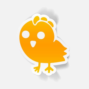 tavuk gerçekçi tasarım öğesi