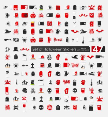 Cadılar Bayramı çıkartmaları.