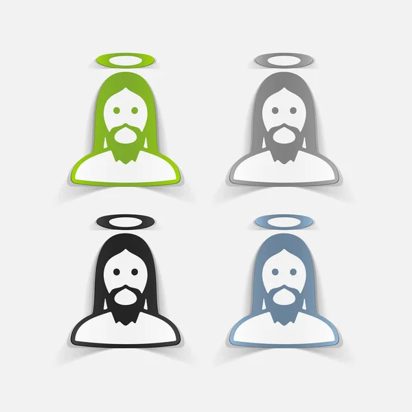 Ісус реалістичний елемент дизайну — стоковий вектор