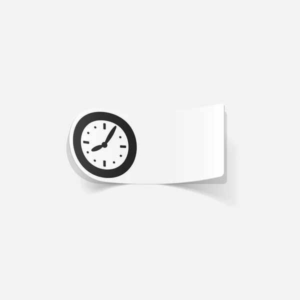 Clock realistic design element — Stock Vector