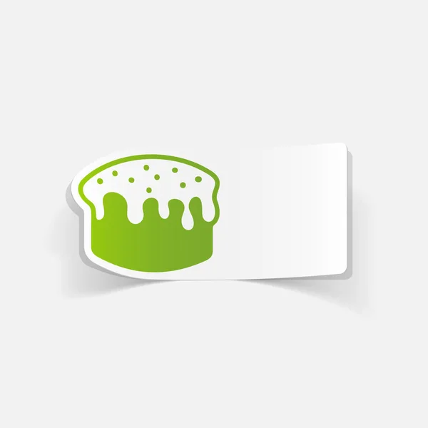 复活节蛋糕设计元素 — 图库矢量图片