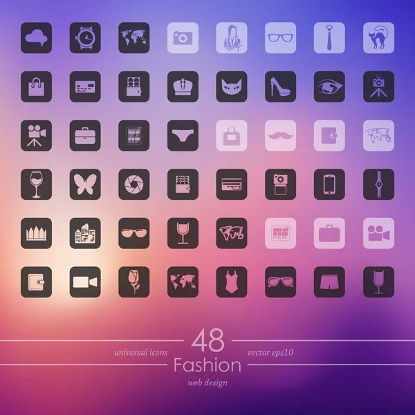 Conjunto de iconos de moda — Vector de stock