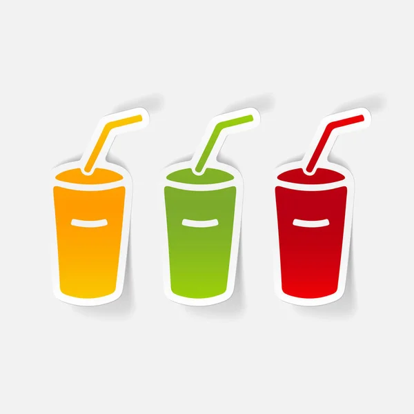 Elemento de diseño realista de soda — Vector de stock