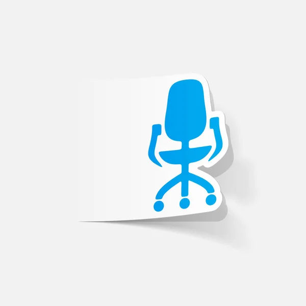 Elemento de design: cadeira de escritório — Vetor de Stock