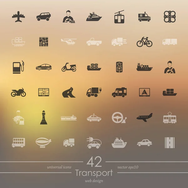 Set of transport icons — Stock Vector