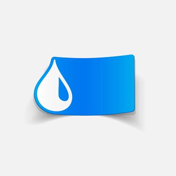 Σχεδιαστικό στοιχείο: νερό, αφήστε το — Διανυσματικό Αρχείο