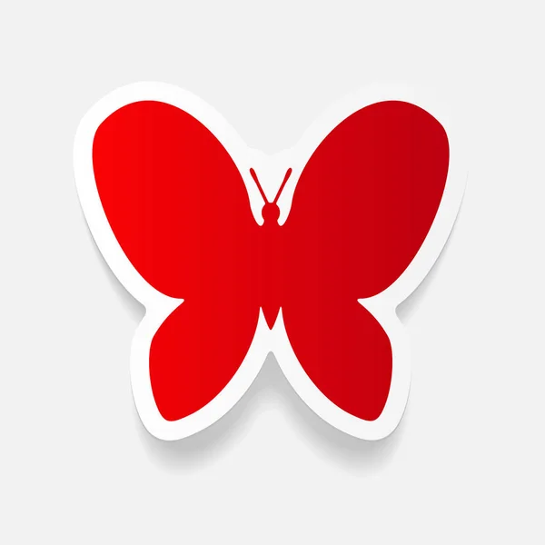 Prvek návrhu: motýl — Stockový vektor