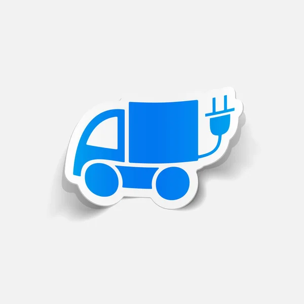 Ontwerpelement: eco-auto — Stockvector