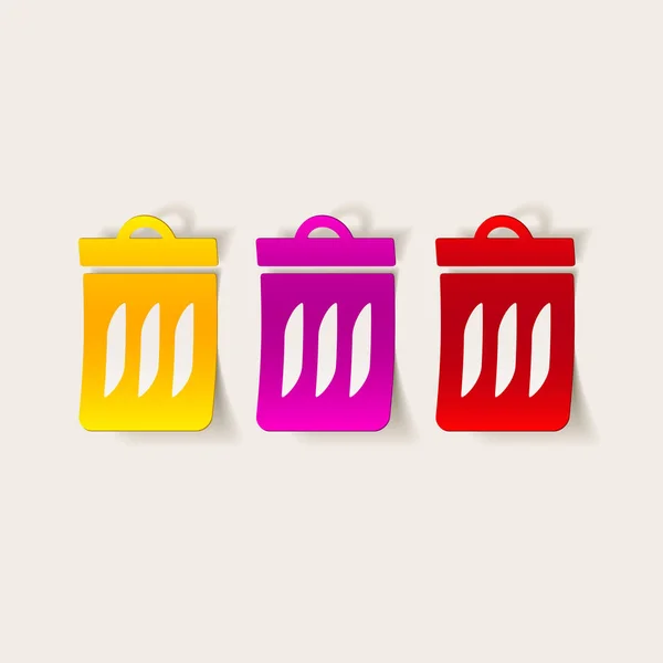 Design element: trash can — Stock Vector