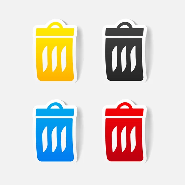 Design element: trash can — Stock Vector