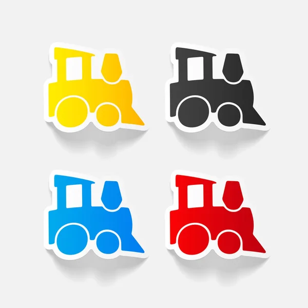 Design element: children's train — Stock Vector