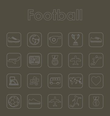 Futbol basit simgeler kümesi