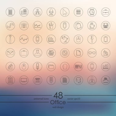 ofis simgeleri dizisi