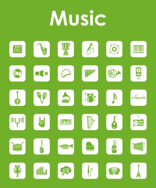 müzik simgeleri dizisi