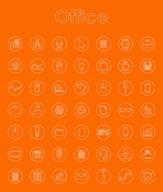 ofis simgeleri dizisi