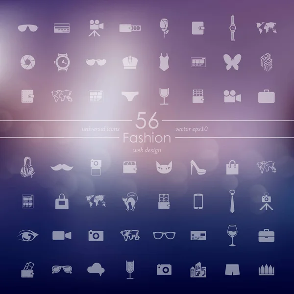 Conjunto de ícones de moda — Vetor de Stock