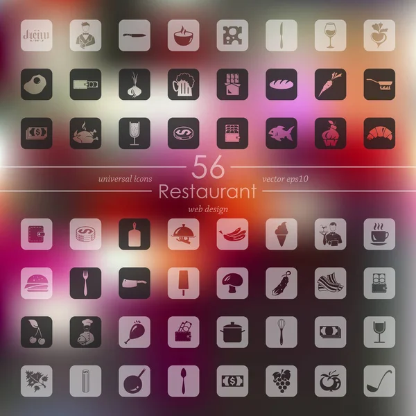 Set of restaurant icons — Stock Vector