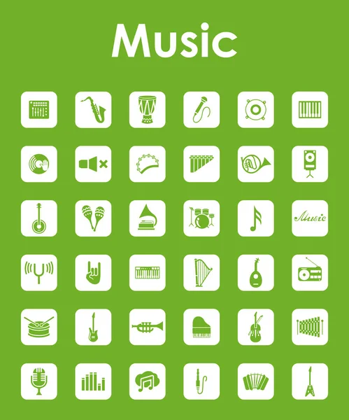 Set of music icons — Stock Vector