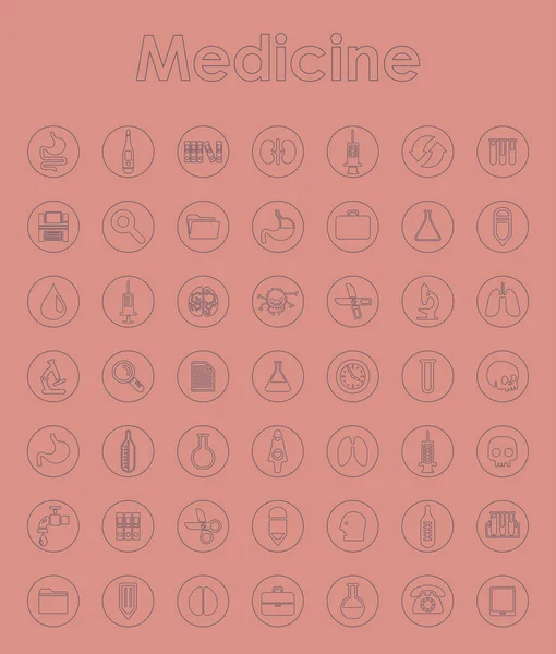 Set of medicine icons — Stock Vector