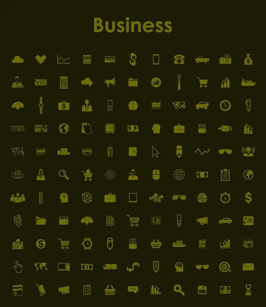 Set of business icons — Stock Vector