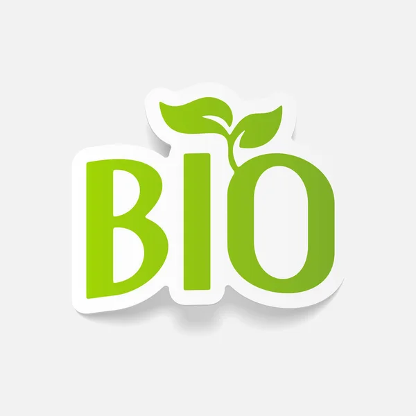 Elemento de diseño: signo bio — Vector de stock