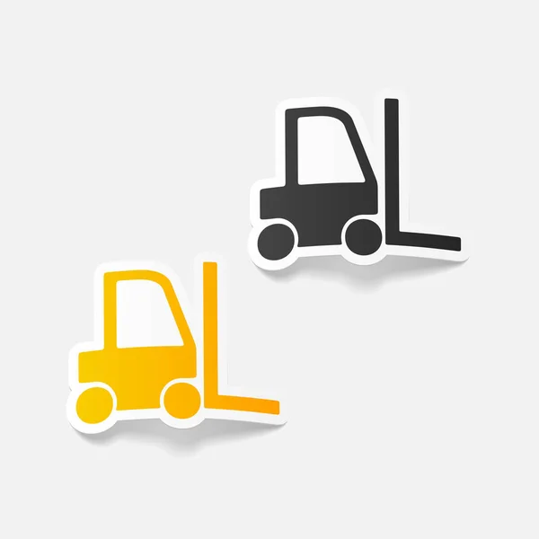 Tasarım öğesi: forklift — Stok Vektör