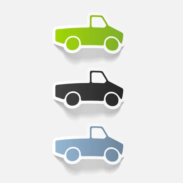 Elemento de diseño coche pickup — Vector de stock