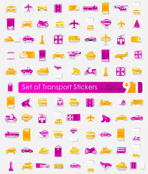 Taşıma çıkartmaları kümesi