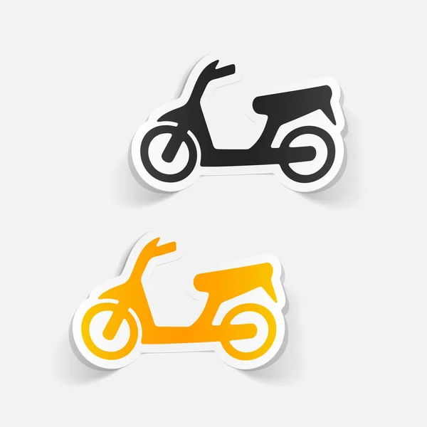 Elemento de diseño realista: scooter — Archivo Imágenes Vectoriales