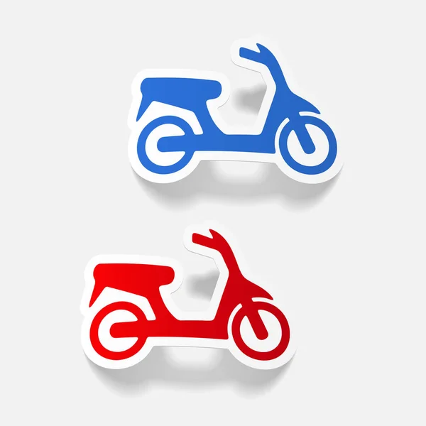 Elemento di design realistico: scooter — Vettoriale Stock