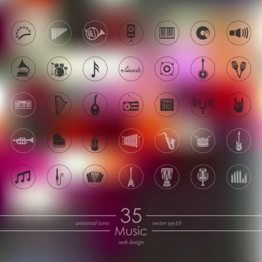 müzik simgeleri dizisi