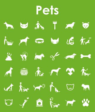 Evcil hayvan simge kümesi