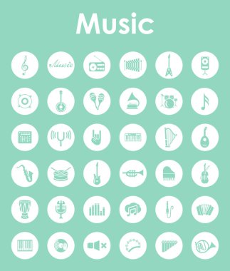 müzik simgeleri dizisi