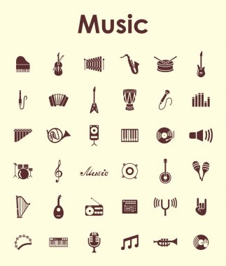 müzik simgeleri dizisi