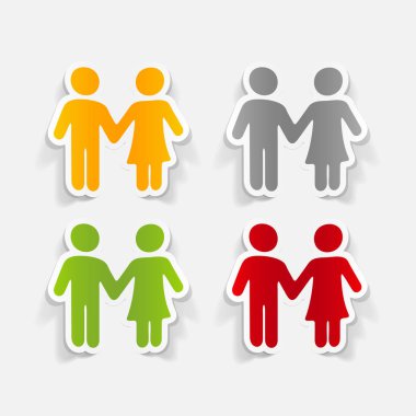 tasarım öğesi: aşık Çift