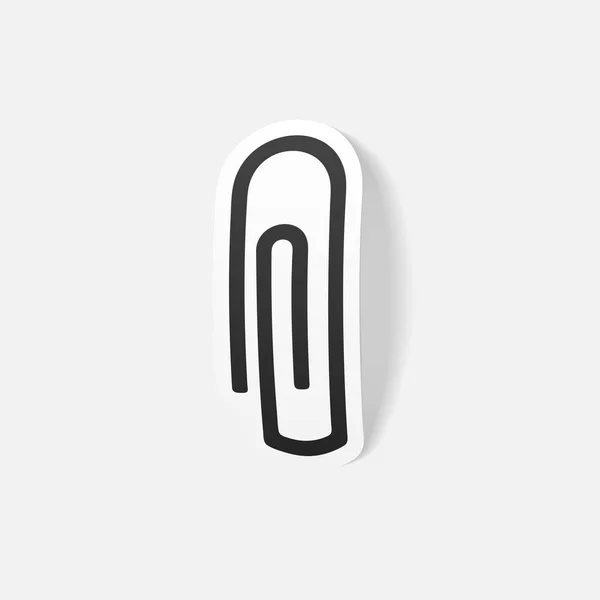 Design element: paper clip — Stock Vector