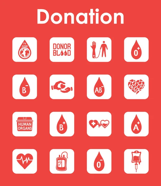 Av donationen ikoner — Stock vektor