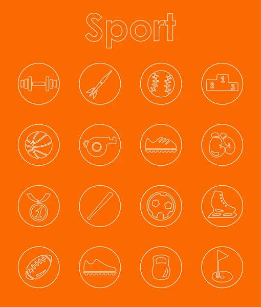 スポーツ アイコンのセット — ストックベクタ