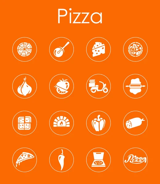 Набір іконок для піци — стоковий вектор