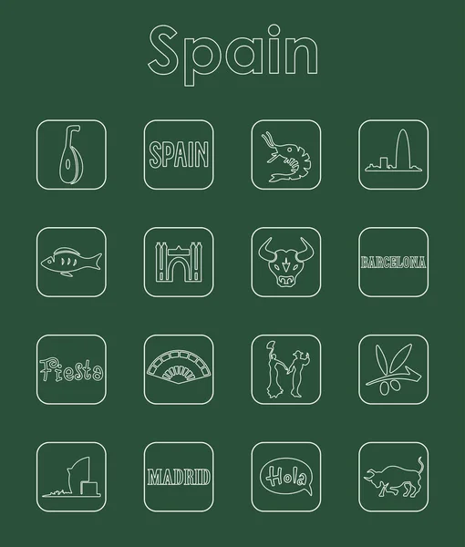 Reihe spanischer Symbole — Stockvektor