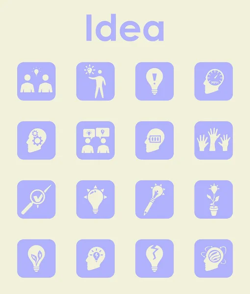 Reihe von Ideensymbolen — Stockvektor